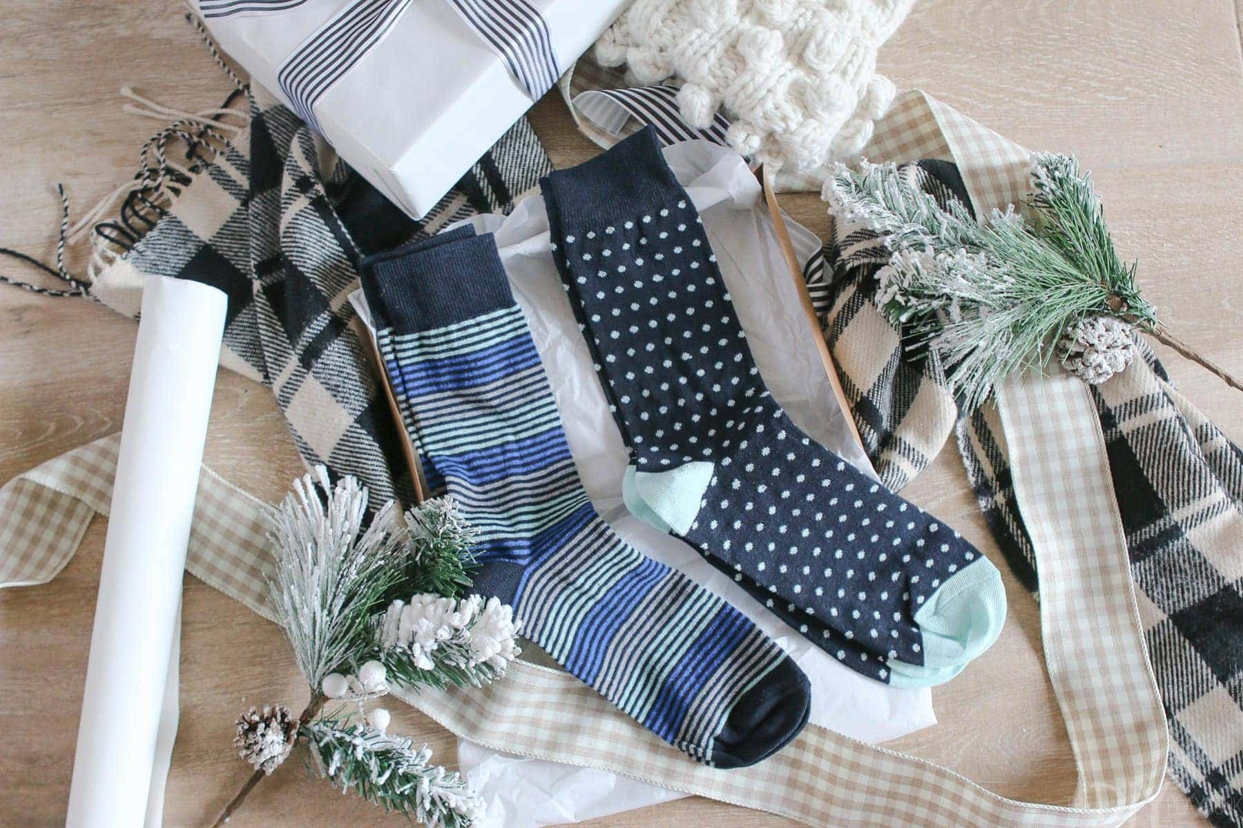 These $10 dress socks are the perfect gift for a stylish man in your life. 