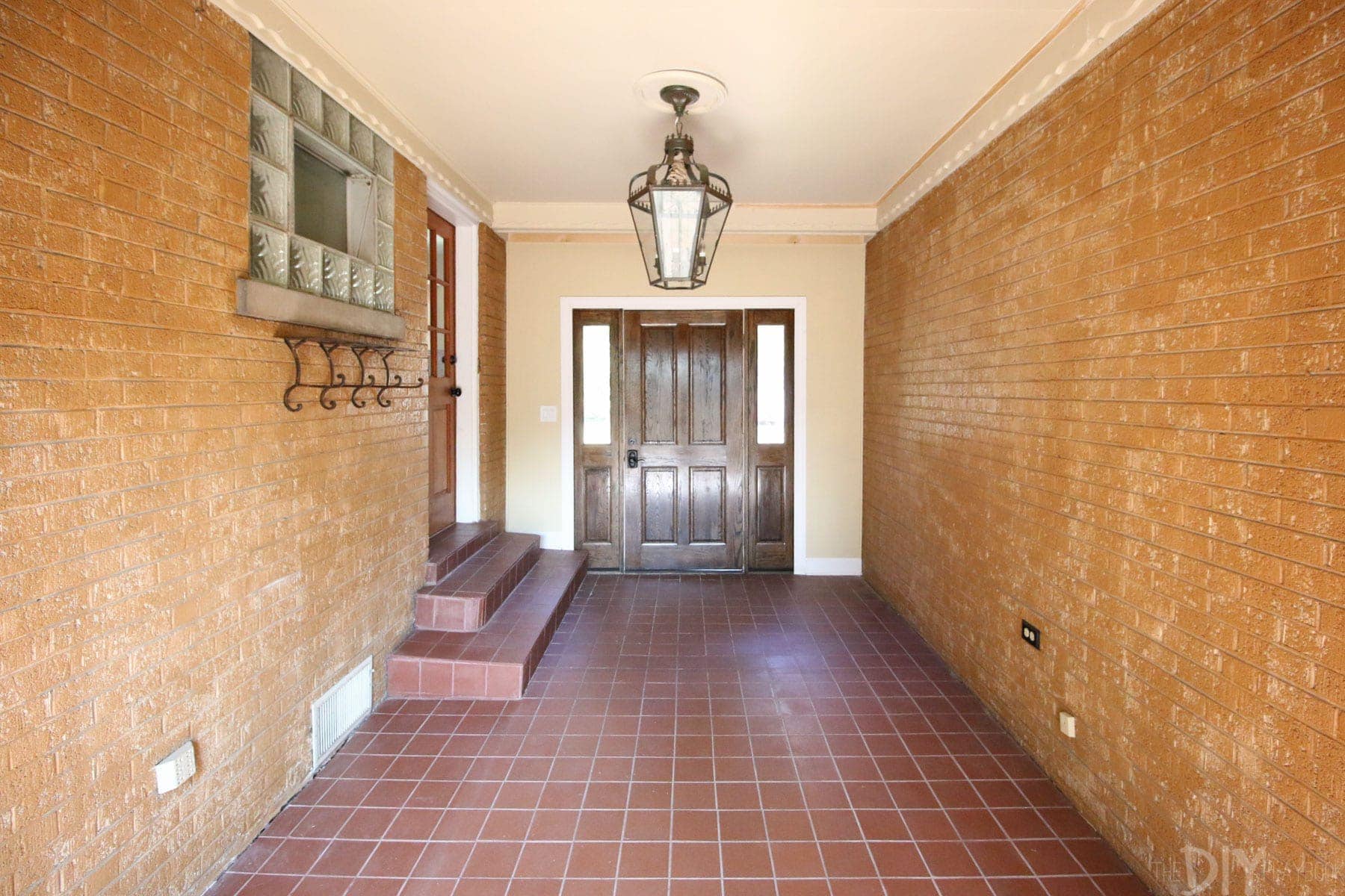 This room was made up as a breezeway between the garage and the house. 