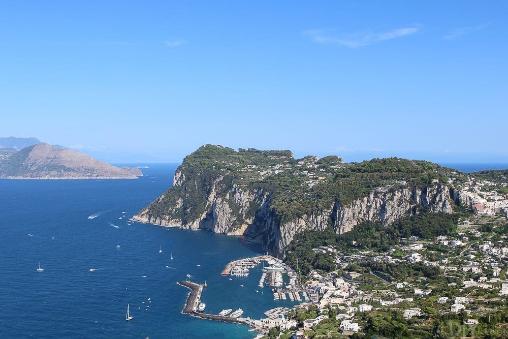 Gorgeous blue skies in Capri. 