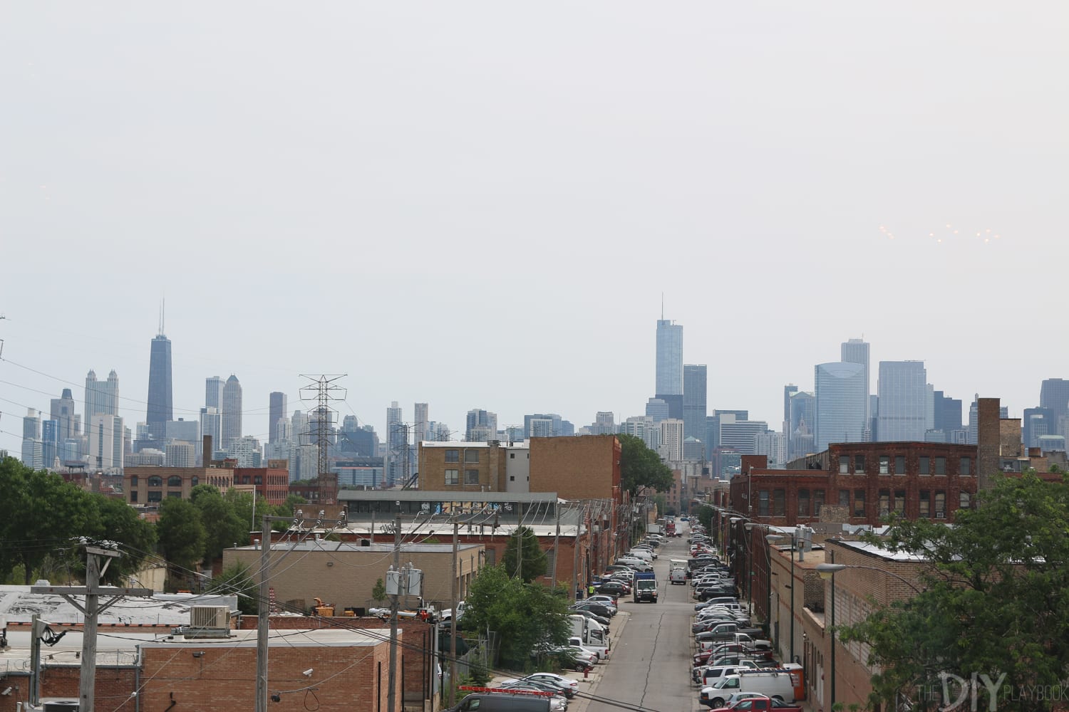 View of the Chicago skyline from Bloom Bash. 