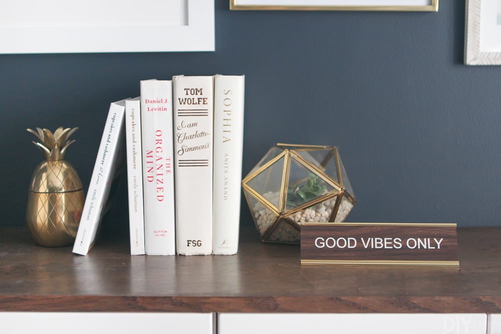 Nordstrom Home Decor: Gold Pineapple, Good Vibes Sign | DIY Playbook