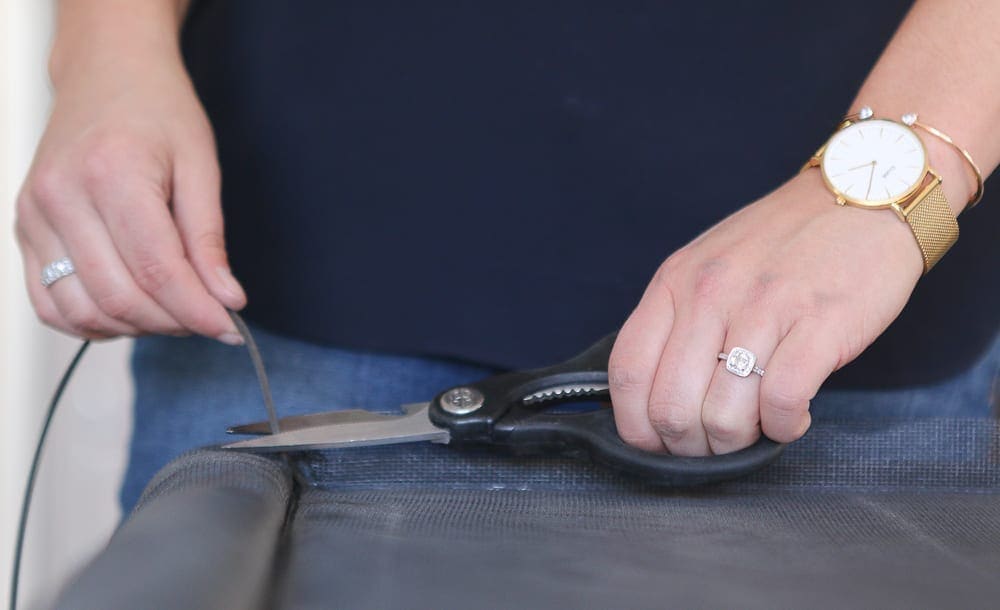 Cut excess: How to Fix a Screen Door | DIY Playbook