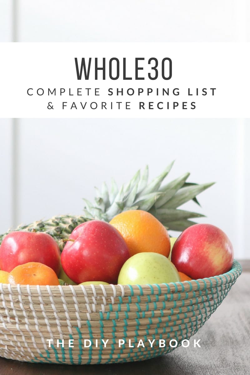 Whole30 Shopping List