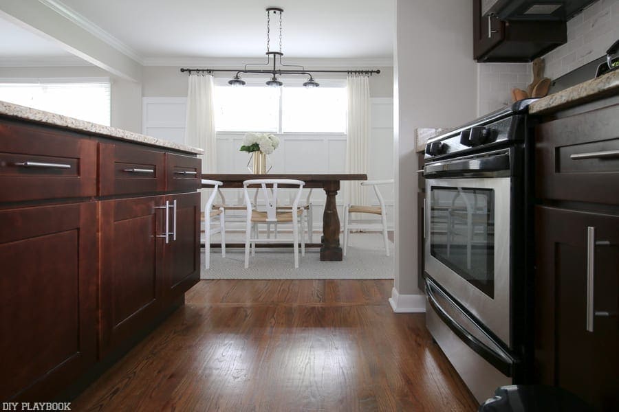 The backsplash completes our kitchen