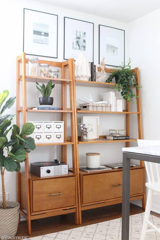 Shelves with drawers