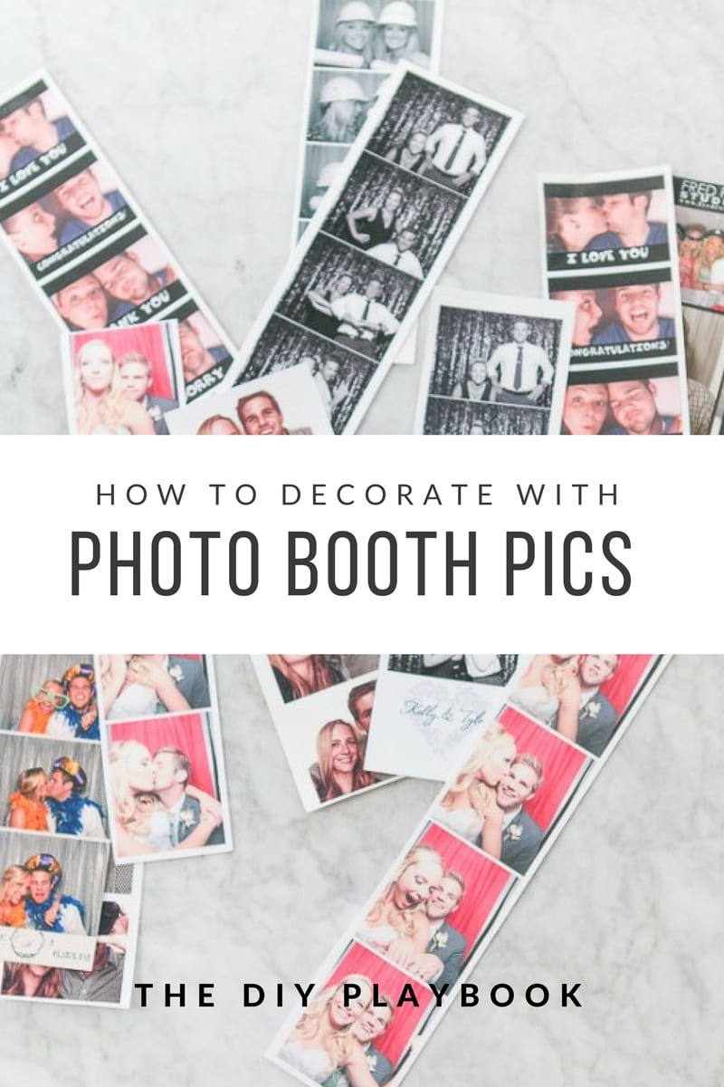 How to decorate with photo booth pictures