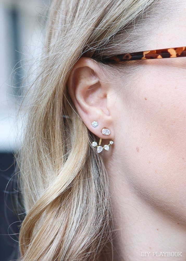 These earrings are simple yet stylish, and add the perfect about of subtle bling to any outfit.