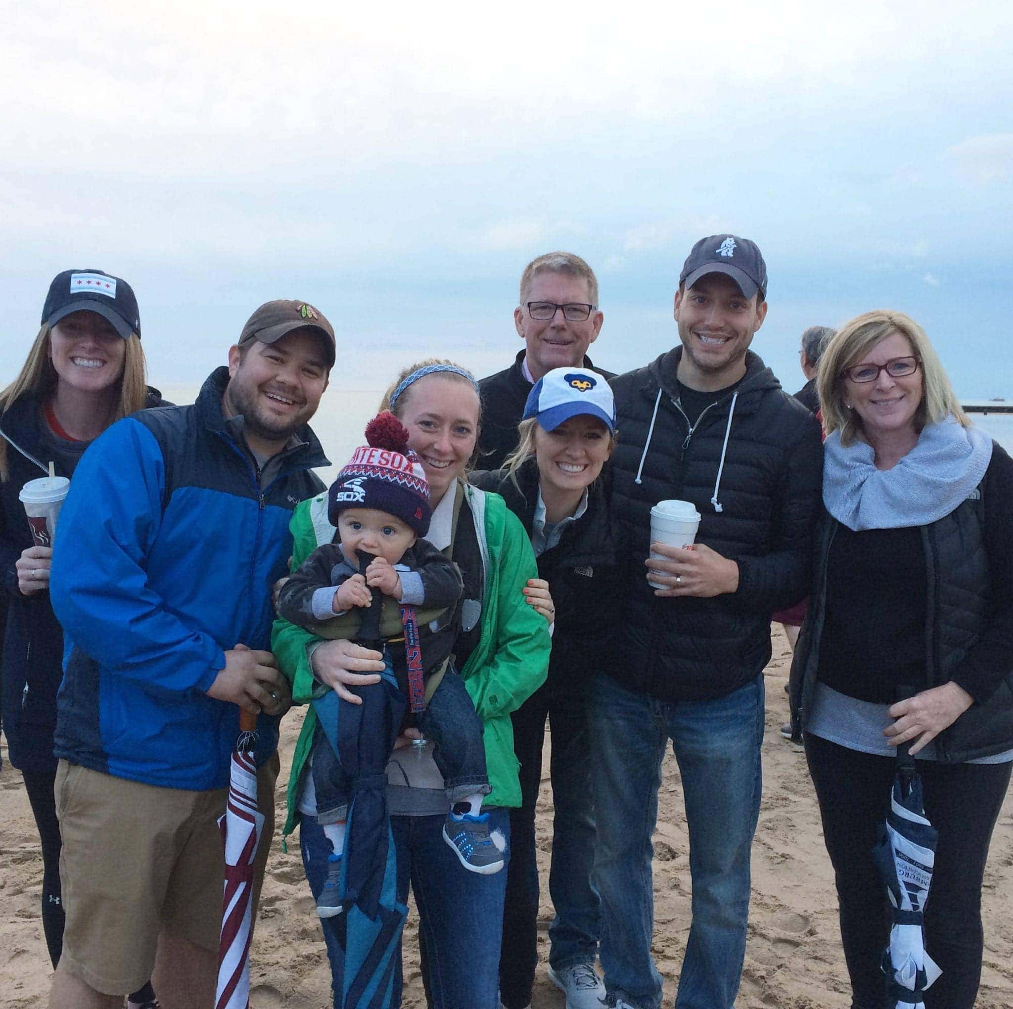 Bridget and Matt with family on vacation.