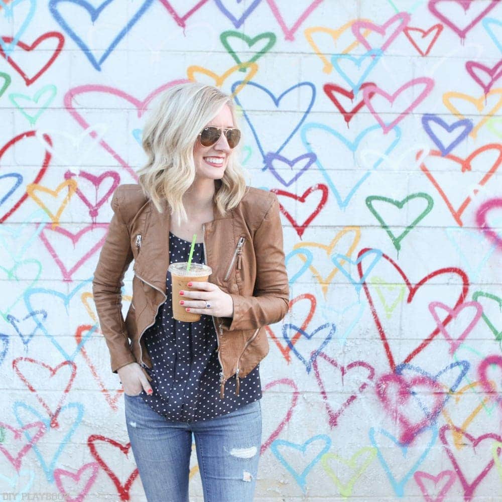 Bridget loves her coffee. It's the perfect weekend companion.