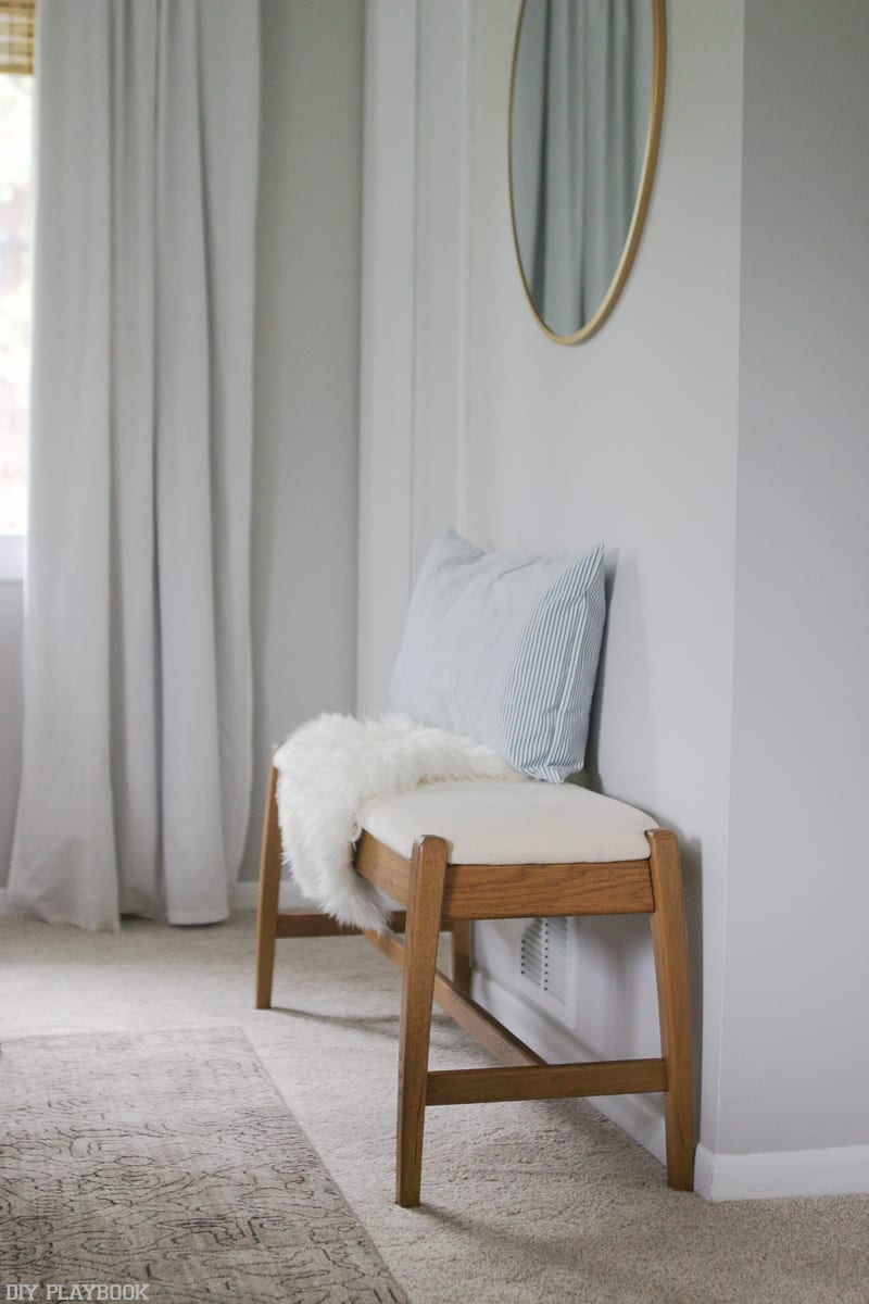 Sheepskin (real of faux) is another way to add hygge style to your abode. How soft is that? 