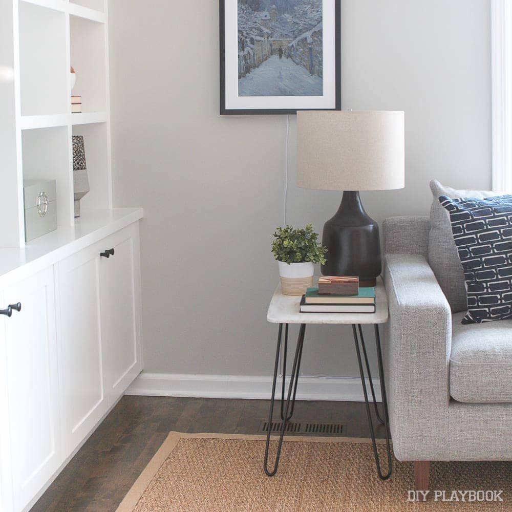 How to make a marble table with hairpin legs