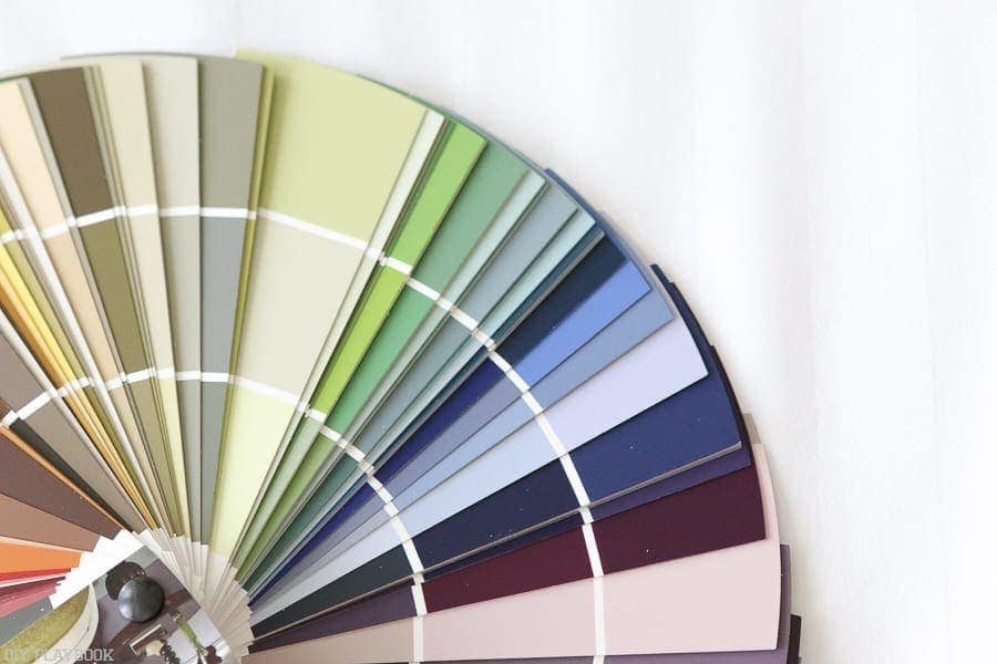 Paint color sample fan.