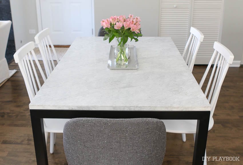 we chose our dining room table from crate & barrel