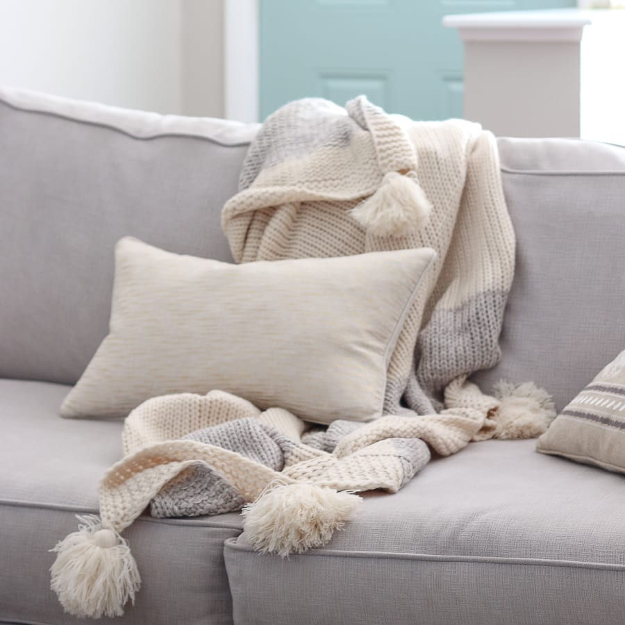 Adding texture is one of the 7 ways to cozy up your home for fall.