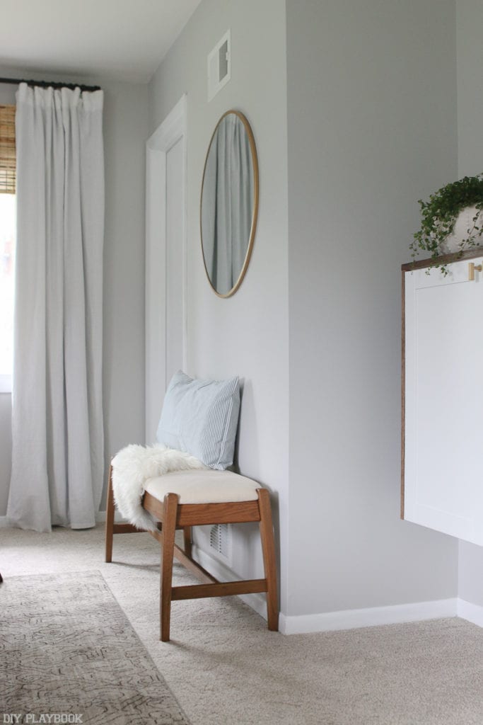 lowes-makeover-bedroom-reveal-bench-mirror