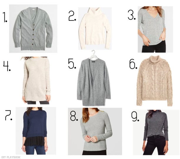 Nine cozy sweaters we love this season!! Which one of these neutral sweater options do you have your eye on?