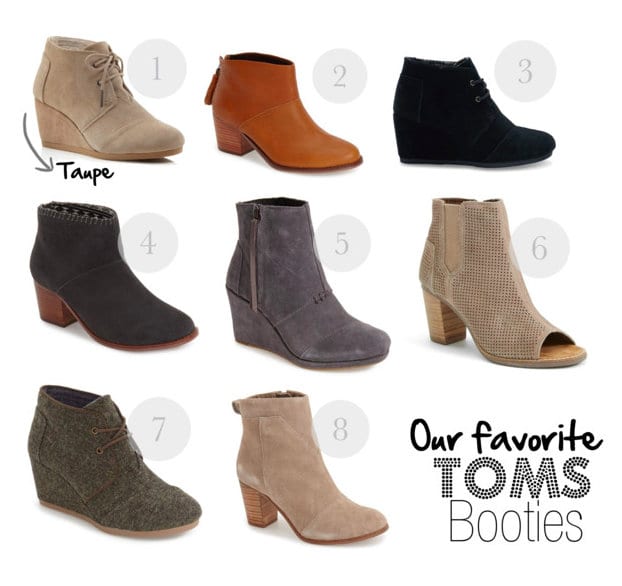 Our favorites: TOMS booties | DIY Playbook