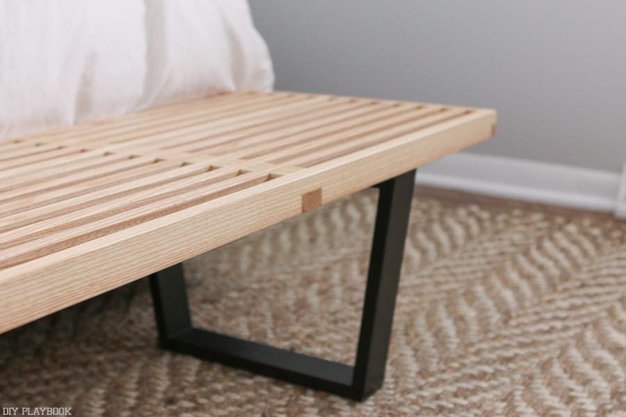 Wooden bench from Baxton Studio Furniture outlet. 