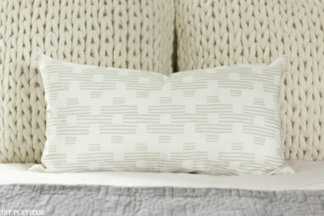 I also fell in love with this lumbar pillow from Minted. It's going to be perfect for the master bedroom makeover. 