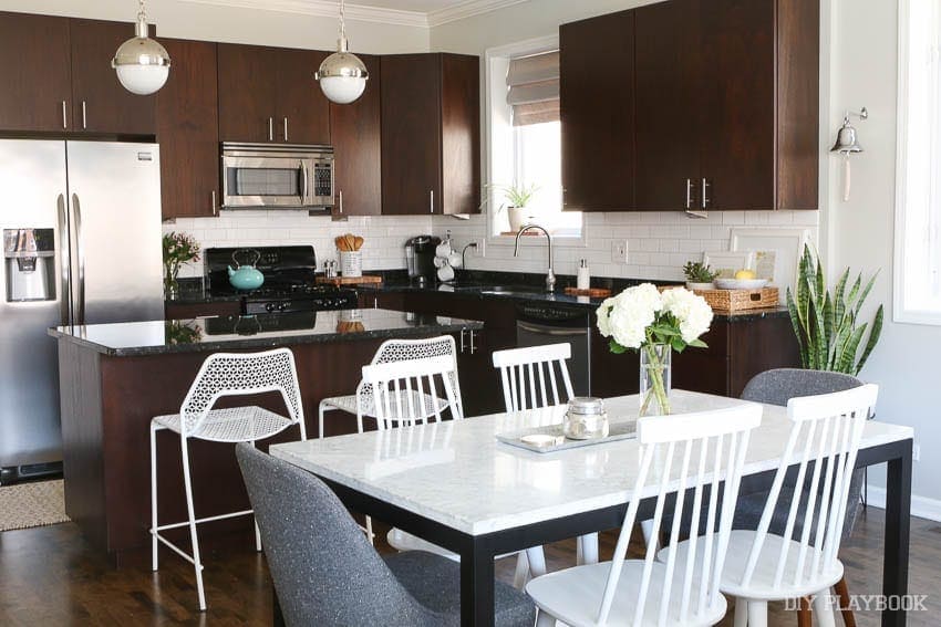 here's a look at the finished dining room redesign