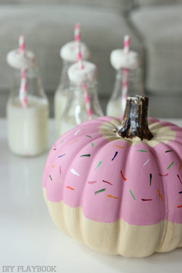 DIY Donut Pumpkin milk