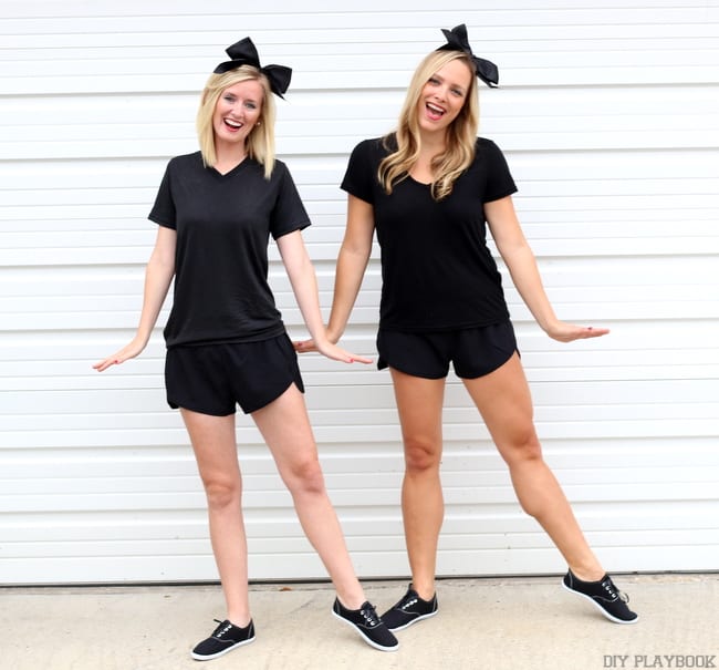 Bridget and Casey's Emoji Halloween Costume