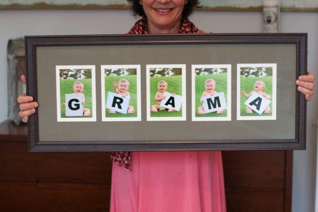 We love this personalized Mother's day gift idea for grandma.