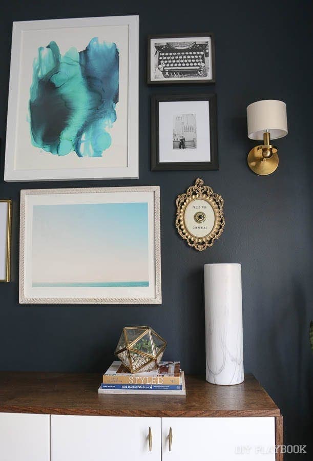 Gallery Wall: Champagne Themed Decor | DIY Playbook