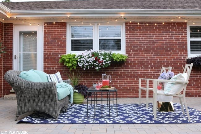 patio flower box table 