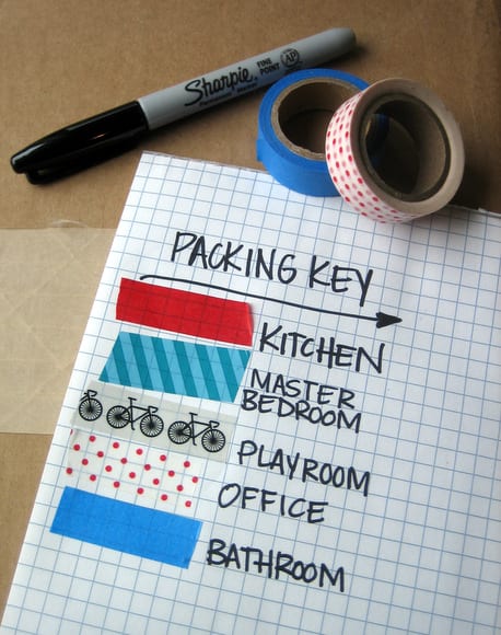 Be sure to create a packing key so you know what all your labeled boxes are. 