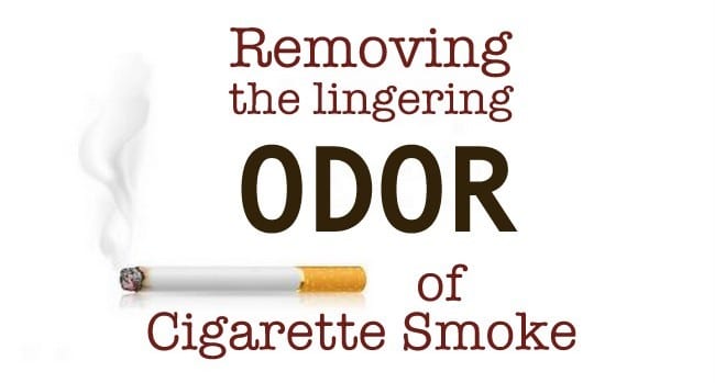 Here's how to remove cigarette odor. 