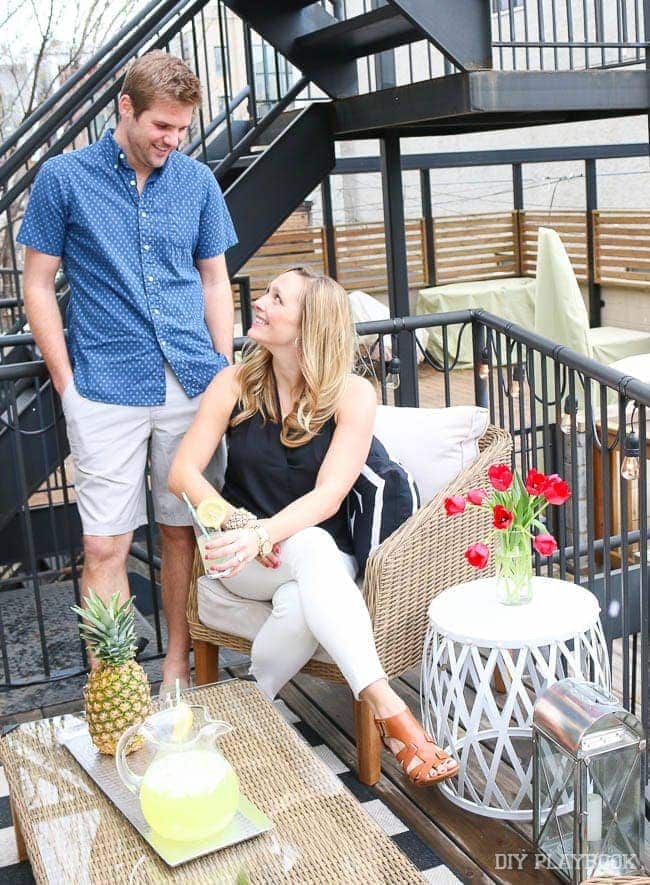 Finn and I are super happy with our new balcony decor! Can't wait to hang out here all summer long!