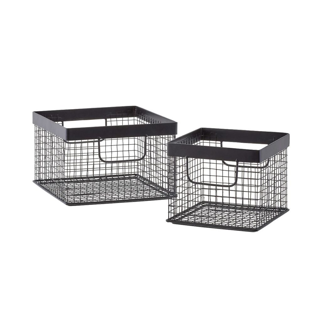 Wire baskets for storage