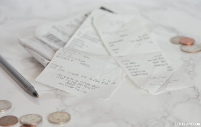 Receipts-Change-Money