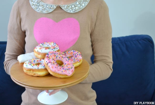 Bridget-Holding-Donuts-cake-stand