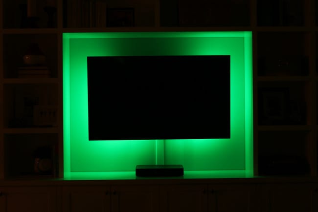 Green is just one of the available colors of LED lights! You can choose your favorite color, or cycle through all the lighting options. 