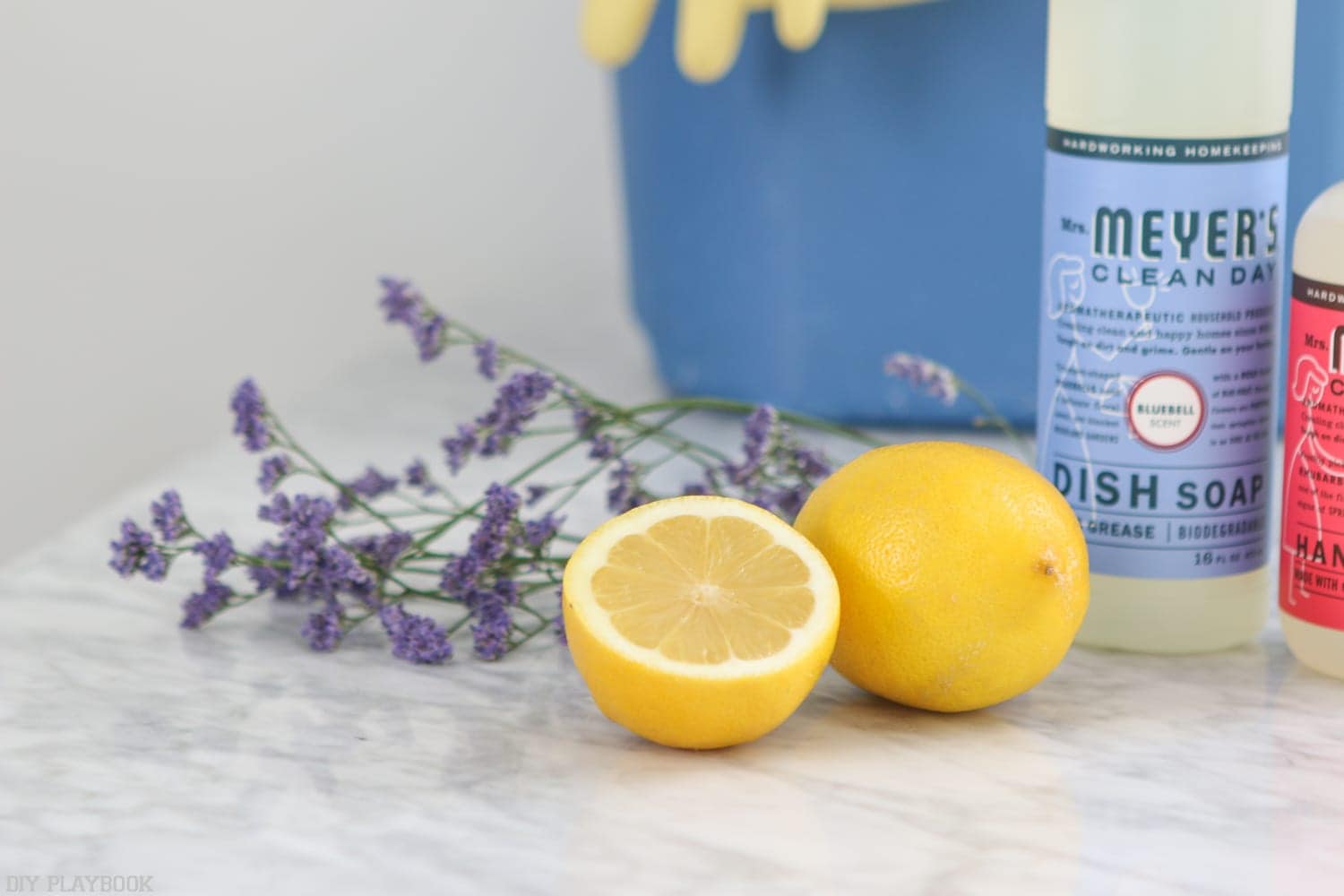 Lemons and natural cleaning products