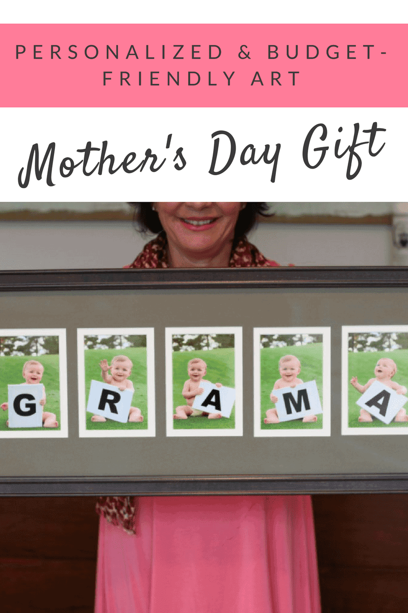 Personalized Mother's Day gift idea of wall art for grandma or mom