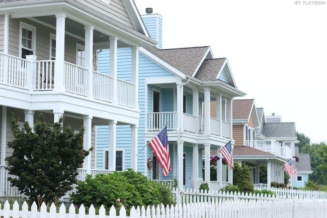 American FlagSt. Joe's Michigan Exterior Home