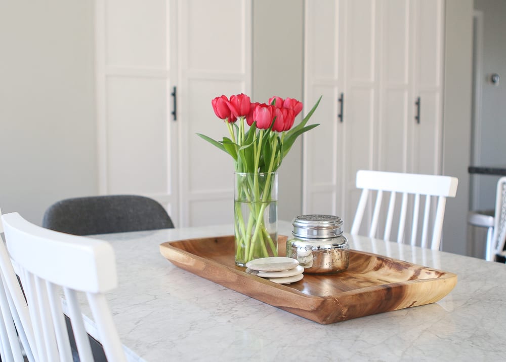 Casey's dining room- neat and tidy