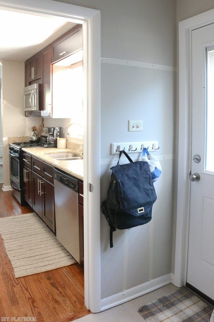 Laundry room before