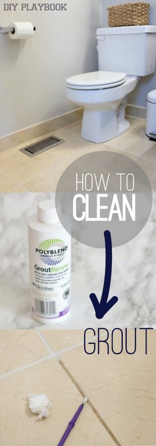 Clean bathroom Grout