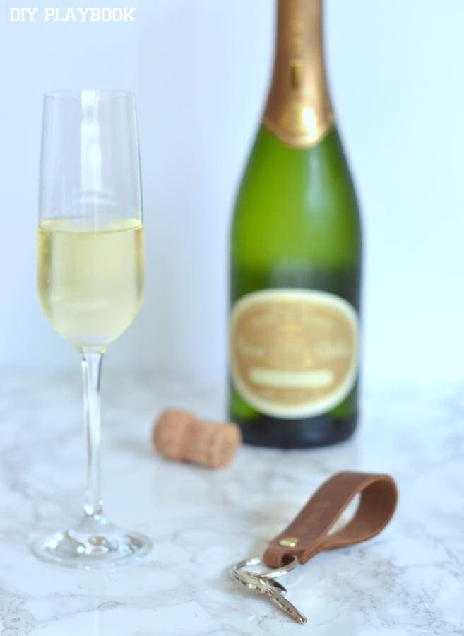 Champagne is the perfect way to celebrate a new house