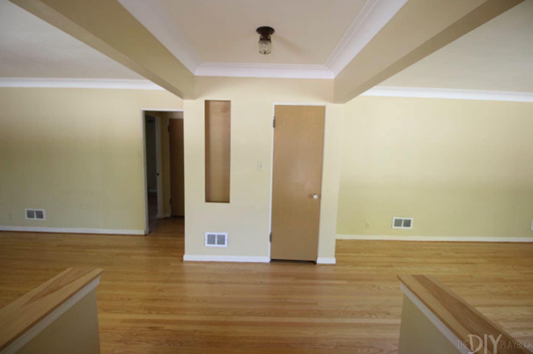 Living room entry way before the total redesign. 