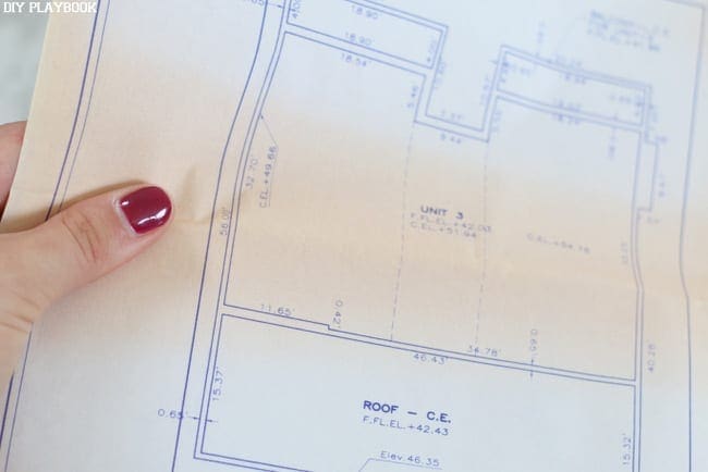 Holding Blueprints: Framed Home Blueprint Art | DIY Playbook