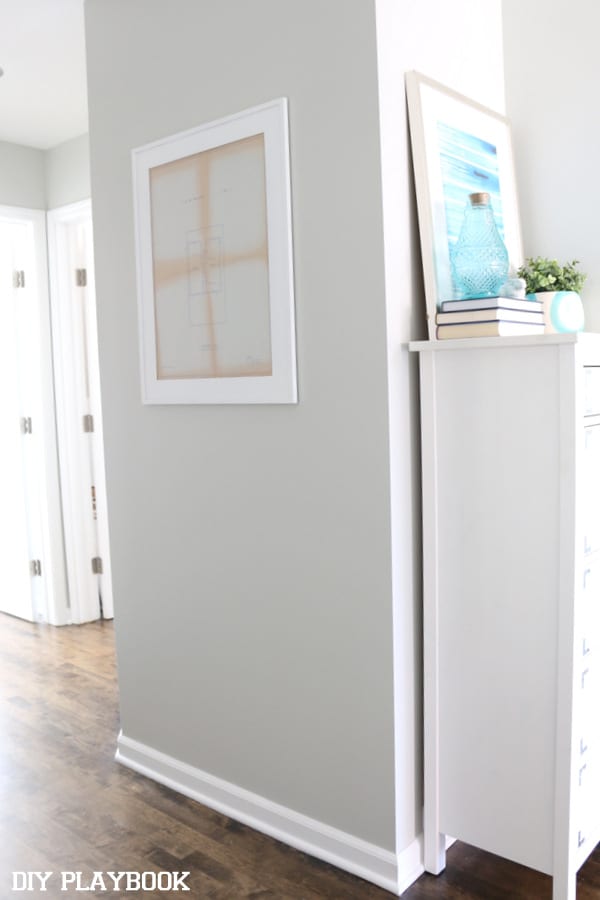 Hallway Art Augusta: Framed Home Blueprint Art | DIY Playbook