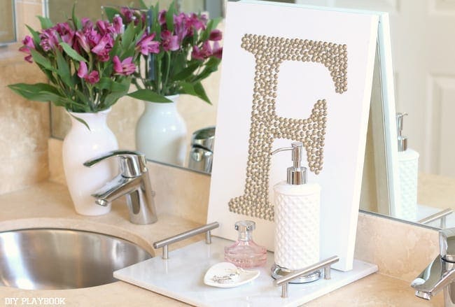 master bathroom counter top accessories