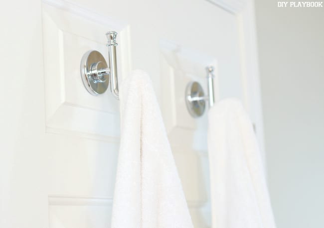 Silver Towel Hooks