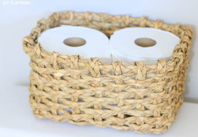 Basket of Toilet Paper