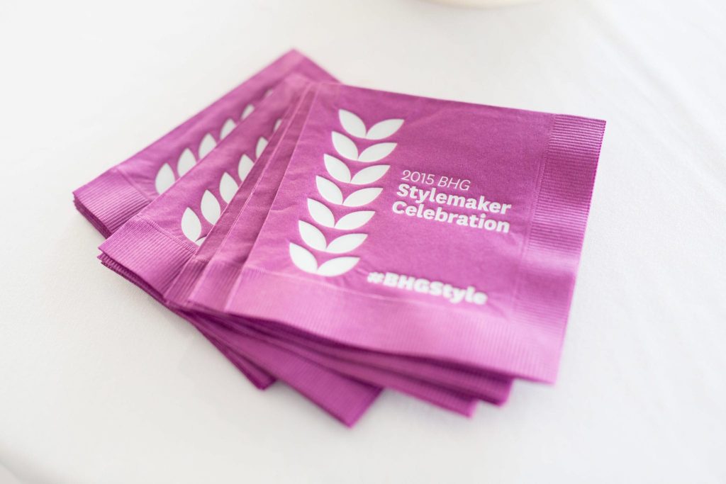 BHG Stylemaker Celebration napkins